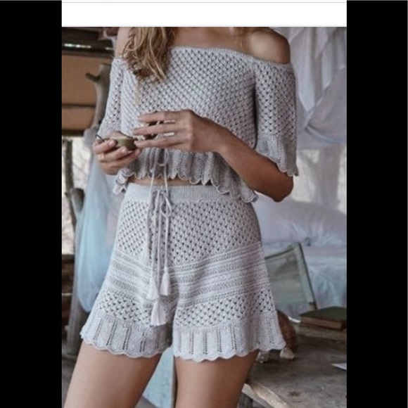 Spell Atlantic crochet boho shorts S - Picture 2 of 14